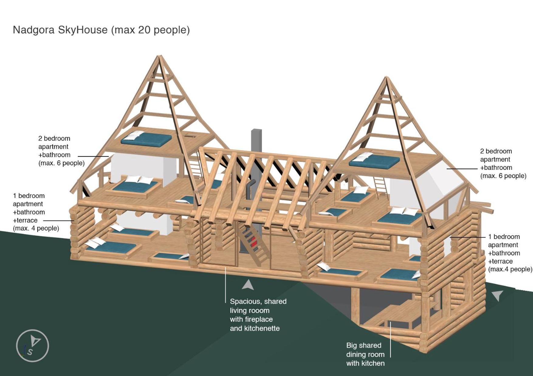 Nadgora SkyHouse Lägenhet Žabljak Exteriör bild